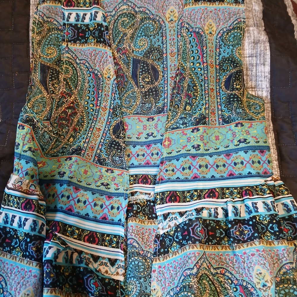 Truth Vibrant Paisley Patterned Fabric Duster